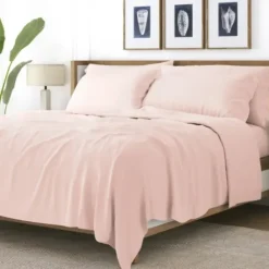 Bed Sheets-Kirkland's Home Blush Ultra Soft 4-Pc. Twin Xl Sheet Set Pink