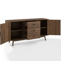 Cabinets & Sideboards-Kirkland's Home Bonnie Brown Midcentury Sideboard Cabinet