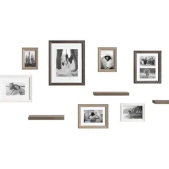 Gallery Wall Frames-Kirkland's Home Bordeaux 10-Pc. Gallery Wall Frame And Shelf Set