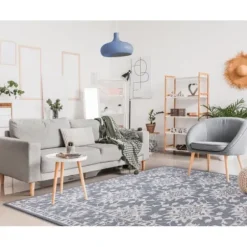 Outdoor Rugs-Kirkland's Home Bordered Outdoor Area Rug, 6X9 Brown