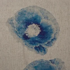 Framed Art-Kirkland's Home Botanical Framed Linen Canvas Art Print, Set Of 3 Blue/Tan
