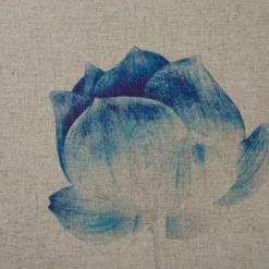 Framed Art-Kirkland's Home Botanical Framed Linen Canvas Art Print, Set Of 3 Blue/Tan