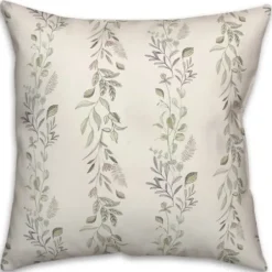 Pillows-Kirkland's Home Botanical Vines Pillow White
