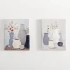 Canvas Art-Kirkland's Home Botanicals In Blue Vases Canvas Prints, Set Of 2 Blue/Gray/White