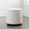 Benches & Ottomans-Kirkland's Home Boucle Storage Ottoman White
