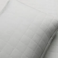 Quilts-Kirkland's Home Box Stitch Cotton King 3-Pc. Quilt Set Gray