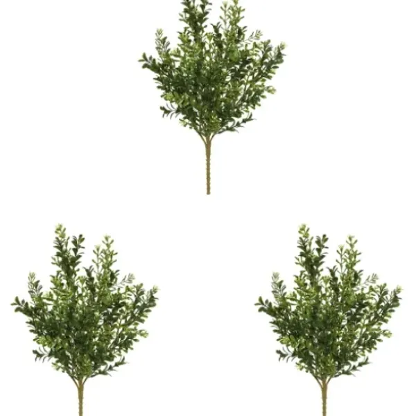 Stems & Bouquets-Kirkland's Home Boxwood Bush Stems, Set Of 3 Green