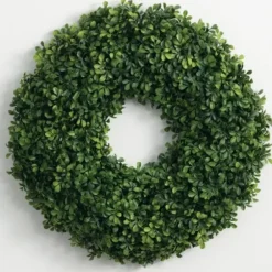 Wreaths-Kirkland's Home Boxwood Ery Wreath, 23 In. Green