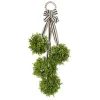 Wreaths-Kirkland's Home Boxwood Swag With Striped Ribbon Green