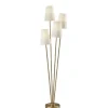 Floor Lamps-Kirkland's Home Brass Enoki 4-Arm Asymmetrical Floor Lamp Gold/Ivory