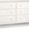 Dressers & Chests-Kirkland's Home Brazilian Pine Wood 6-Drawer Dresser White