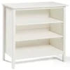 Bookshelves-Kirkland's Home Brazilian Pine Wood Short Bookshelf White