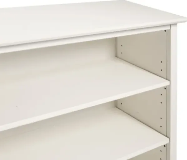 Bookshelves-Kirkland's Home Brazilian Pine Wood Short Bookshelf White