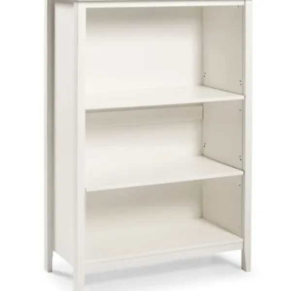 Bookshelves-Kirkland's Home Brazilian Pine Wood 3-Tier Bookshelf White