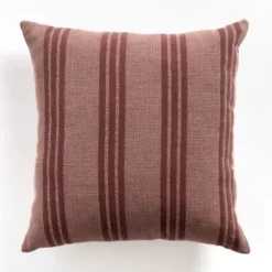 Pillows-Kirkland's Home Brick Providence Stripe Pillow Red
