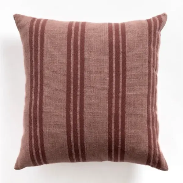 Pillows-Kirkland's Home Brick Providence Stripe Pillow Red