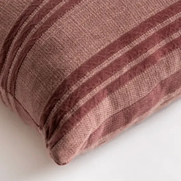 Pillows-Kirkland's Home Brick Providence Stripe Pillow Red