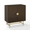 Cabinets & Sideboards-Kirkland's Home Brielle Golden Circle Wine Cabinet Brown