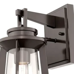 Outdoor Lighting-Kirkland's Home Bronze Bolling Outdoor Sconce Light Brown
