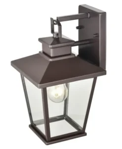 Outdoor Lighting-Kirkland's Home Bronze Classic Lantern Outdoor Sconce Brown
