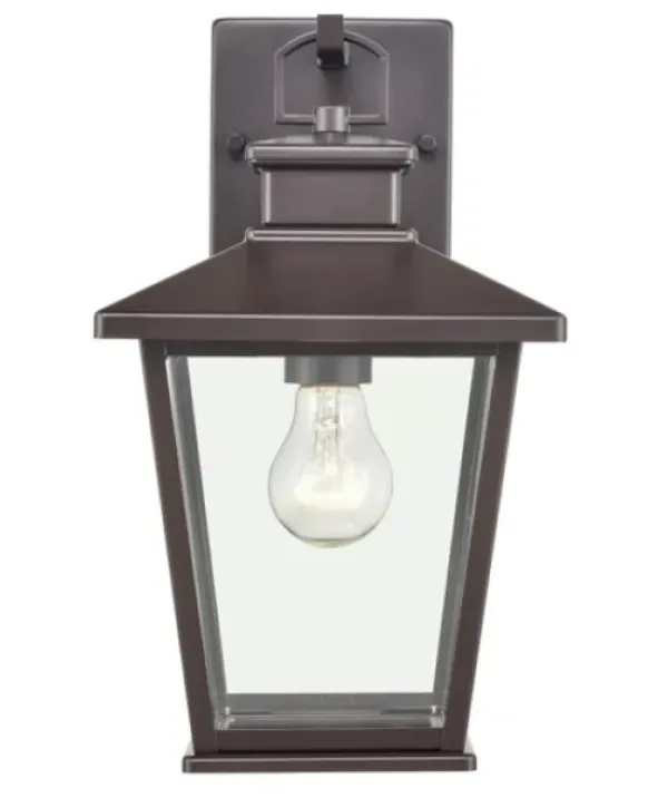 Outdoor Lighting-Kirkland's Home Bronze Classic Lantern Outdoor Sconce Brown