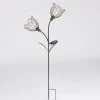 Outdoor Lighting-Kirkland's Home Bronze Flowers Solar Lantern Yard Stake Gold