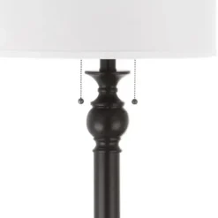 Floor Lamps-Kirkland's Home Bronze Jessie Floor Lamp Ivory