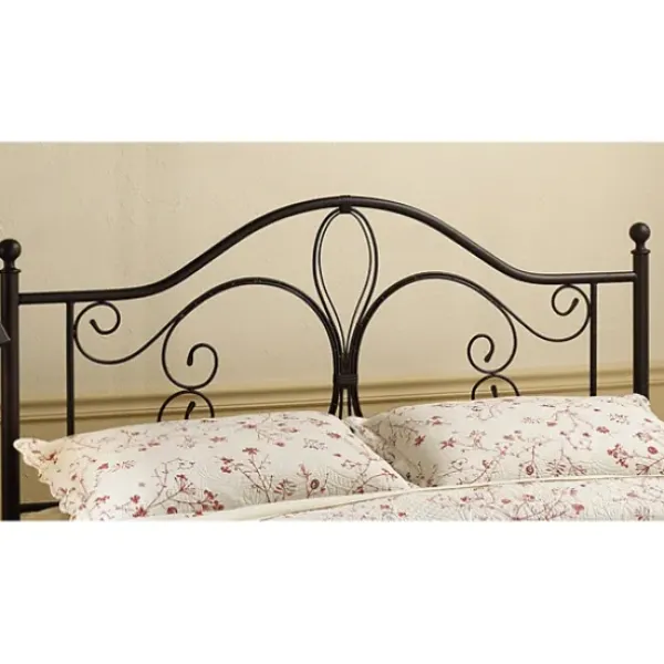 Beds & Headboards-Kirkland's Home Bronze Meredith Metal Scroll Full/Queen Headboard Brown