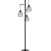 Floor Lamps-Kirkland's Home Bronze Metal 3-Tier Floor Lamp Brown
