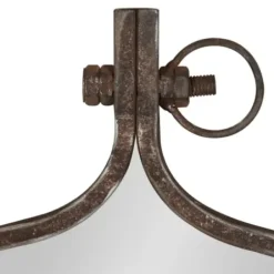 Decorative Mirrors-Kirkland's Home Bronze Metal Yitro Wall Mirror Brown