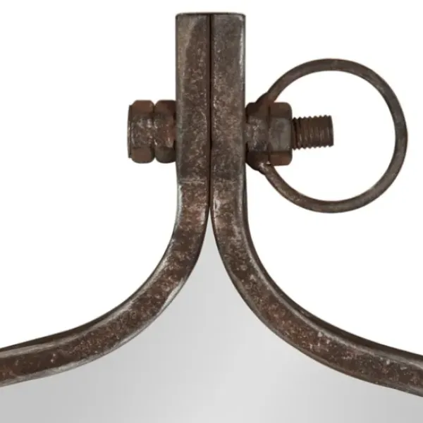 Decorative Mirrors-Kirkland's Home Bronze Metal Yitro Wall Mirror Brown