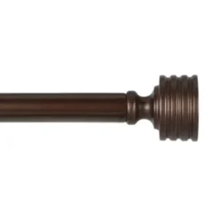 Curtain Rods & Hardware-Kirkland's Home Bronze Rhys Cylinder Curtain Rod, 72 In.