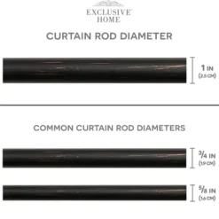 Curtain Rods & Hardware-Kirkland's Home Bronze Rhys Cylinder Curtain Rod, 72 In.