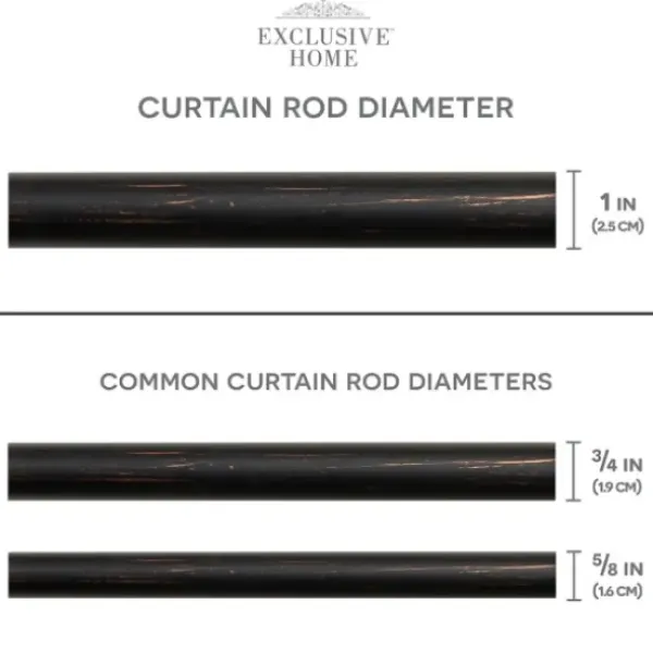 Curtain Rods & Hardware-Kirkland's Home Bronze Rhys Cylinder Curtain Rod, 72 In.