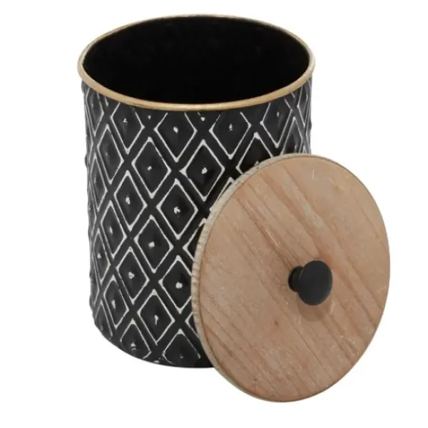 Decorative Bowls & Jars-Kirkland's Home Bronze Ribbed Ceramic Jars, Set Of 2 Brown