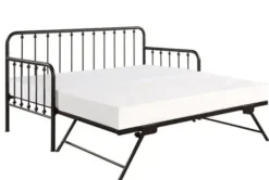 Beds & Headboards-Kirkland's Home Bronze Spindleback Metal Trundle Day Bed Brown