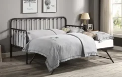 Beds & Headboards-Kirkland's Home Bronze Spindleback Metal Trundle Day Bed Brown