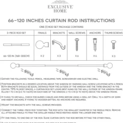 Curtain Rods & Hardware-Kirkland's Home Bronze Stacked Cylinder Curtain Rod, 120 In.