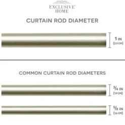 Curtain Rods & Hardware-Kirkland's Home Bronze Stacked Cylinder Curtain Rod, 72 In.
