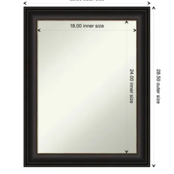 Framed Mirrors-Kirkland's Home Bronze Trio Oil Rubbed Decorative Framed Mirror