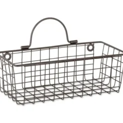 Wall Storage-Kirkland's Home Bronze Wall Hanging Wire Baskets, Set Of 2