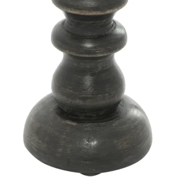 Candle Holders-Kirkland's Home Bronze Wood Column Candle Holders, Set Of 3 Brown