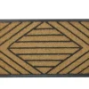 Doormats-Kirkland's Home Brown And Black Diamond Coir Doormat Brown/Black