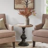 Accent & End Tables-Kirkland's Home Brown And Black Wooden Hemlock Accent Table Brown/Black
