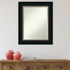 Decorative Mirrors-Kirkland's Home Brown And Bronze Scalloped Edge Frame Mirror