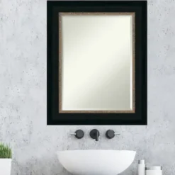 Decorative Mirrors-Kirkland's Home Brown And Bronze Scalloped Edge Frame Mirror
