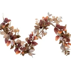 Arrangements & Greenery-Kirkland's Home Brown And Gray Eucalyptus Mix Garland Brown/Gray