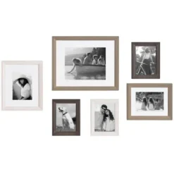 Gallery Wall Frames-Kirkland's Home Brown And Gray 6-Pc. Gallery Wall Frame Set