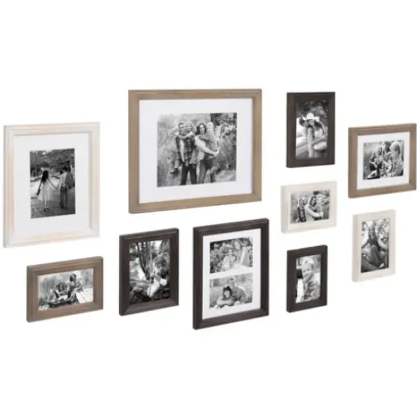 Gallery Wall Frames-Kirkland's Home Brown And Gray 10-Pc. Gallery Wall Frame Set