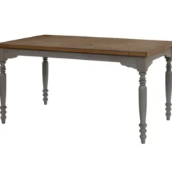 Dining Tables-Kirkland's Home Brown And Gray Traditional Wood Dining Table Brown/Gray